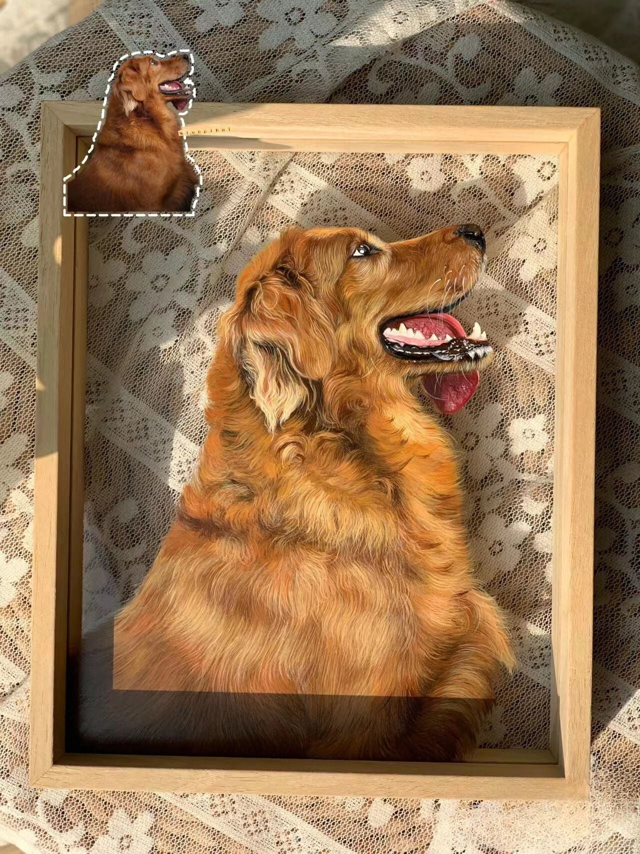 Paint a glass painting for your pet