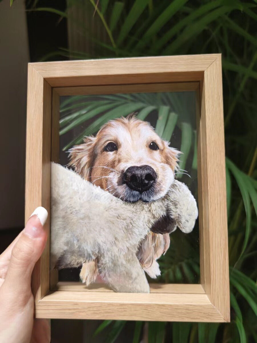 Paint a glass painting for your pet