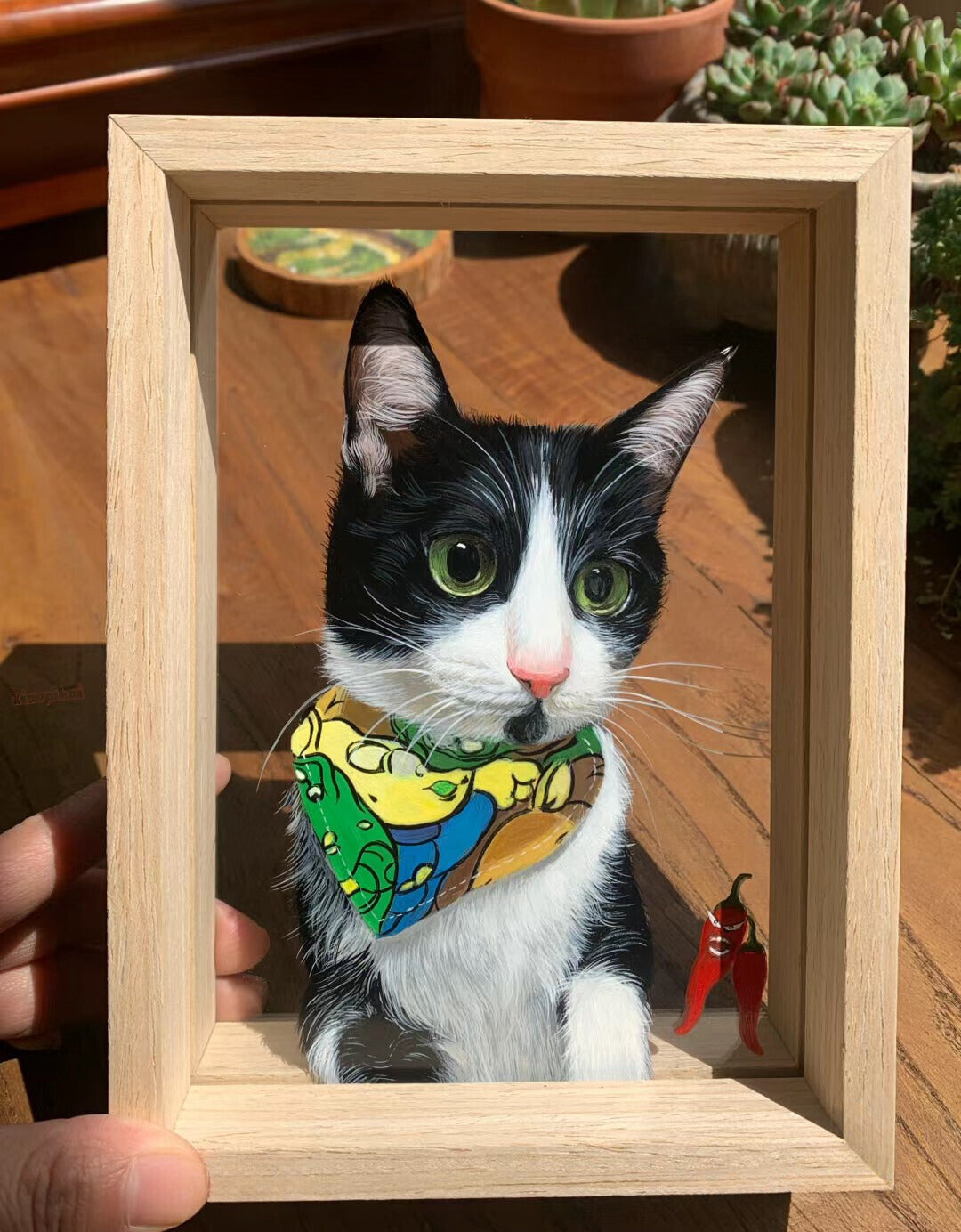 Paint a glass painting for your pet